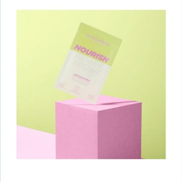 🔥3/$30 Vitamasques Nourish Flower Nectar Glow Juicy Berries Biodegradable Masks - Picture 5 of 13